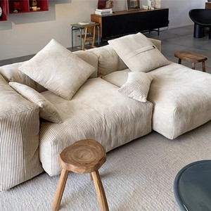 Pháp Vanilla Jacquard <span class=keywords><strong>Linen</strong></span> sofa-OEKO-TEX có thể giặt bao gồm cho căn hộ tiết kiệm không gian - Product Image 3