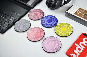 Parlayan sihirli dizi Metal kablosuz şarj cihazı Ultra ince 5W / 10W evrensel kablosuz hızlı şarj şarj Pad akıllı telefon - Product Image 4