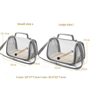 Kangdarpet Transparent <b>Pet</b> Bird Bag with Station Stick - for Parrots & Lizards, With Lizard <b>Enclosure</b>, for Outgoing & Travel - Product Image 3