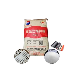 Résine en poudre blanche PVC Xinfa Beiyuan SG8 - Grade standard d'origine Guangdong pour tuyaux et profilés PVC - Product Image 1