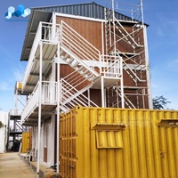 Maison mobile de luxe à 3 étages Maison préfabriquée Mini Beach Conteneur d'expédition Maison préfabriquée à structure en aluminium Barndominium Maison