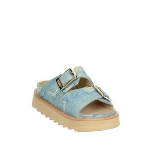 Sandalias de mezclilla Colors Of California Donna Ciabatta Bassa HC.STORMY60 con plataforma y suela de mezclilla azul claro - Product Image 5