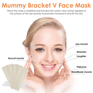 A 5D V Line Face Gypsum Mask Mummy Mask Beauty Spa Use Gypsum Gold 5D Whitening Lift Thin Face Mummy <strong>Plaster</strong> <strong>Facial</strong> Mask - Product Image 5