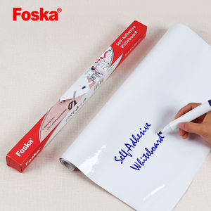Foska PVC Amovible Mur Auto-adhésif Flexible Écriture Tableau Blanc <span class=keywords><strong>Film</strong></span> Autocollant avec marqueur Slef-adhésif tableau blanc rouleau - Product Image 2