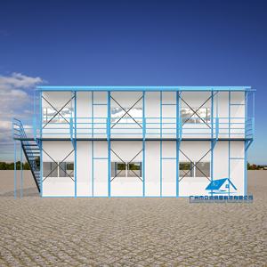 Bajo costo trabajador campamento edificio prefabricado K-tipo de casa de panel sándwich de estructura de acero de <span class=keywords><strong>apartamento</strong></span> para Venta - Product Image 4