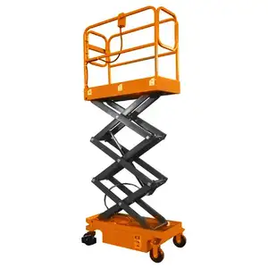 Groothandel Volledige Elektrische Lifter 300 Kg 3M 4M Antenne Werken Platform Schaar Lift Tiny Model Scissor Type Verheffen platform