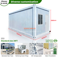 Maison modulaire ignifuge à assemblage rapide, maison préfabriquée en conteneur pour projets de sécurité