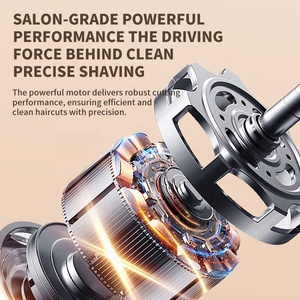 เครื่องโกนหนวดไฟฟ้าไร้สายสำหรับผู้ชายเครื่องโก<span class=keywords><strong>น</strong></span>หนวดไฟฟ้าใบมีดเหล็กความเร็ว2ระดับมืออาชีพ - Product Image 5