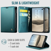Nouvelle coque magnétique en cuir CaseMe pour iPhone Duo avec porte-cartes intégré