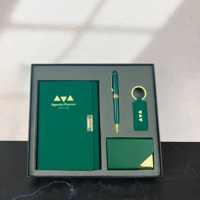 Planificateur de bagues de luxe Agenda en cuir PU Ensemble de cahiers personnalisé à gauche