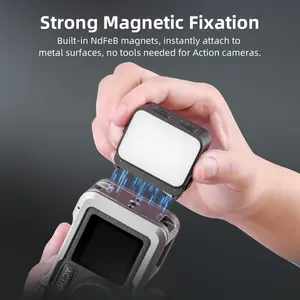 Magnetische led-vullichtaccessoires voor OSMO Pocket <span class=keywords><strong>3</strong></span> Videolampen IPX4 Waterdichte fotografie 600mAh Legering ABS - Product Image 4