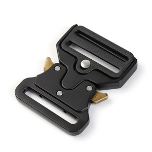 Side Release Buckle Zinc Alloy Black Durable For Bags Adjustable <b>Webbing</b> Backpack Buckles - Product Image 1