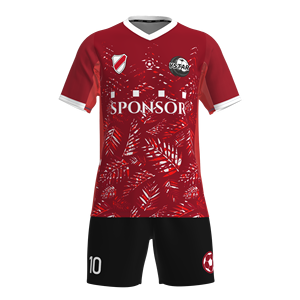 قميص فريق كرة القدم التايلاندي ذو الخطوط الحمراء والسوداء بجودة عالية، متوفر بالجملة من المصنع - Product Image 1