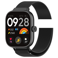 Bracelet métallique IVANHOE pour Xiaomi Redmi Watch 4 Bracelet de remplacement en maille boucle magnétique pour Xiaomi Mi Band 8 Pro 9 Pro Band