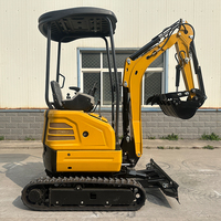 Mini-excavatrice sur chenilles de 2,0 tonnes avec moteur Kubota, tracteur agricole compact