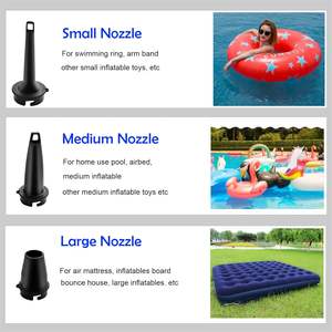 Pompe à air pour camping en plein air, gonflage et dégonflage rapide pour piscines gonflables, matelas de camping, sacs de rangement sous vide - Product Image 6