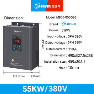 Konverter Frekuensi AC Industri <span class=keywords><strong>M</strong></span>-driver Shenzhen Vfd 45Kw 55KW 70Hp 3 Fase Penggerak Frekuensi Variabel - Product Image 3