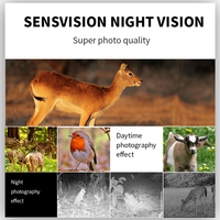 Caméra de surveillance économique Sensvision 4K 64MP CMOS 4G LTE à détection de mouvement, vision nocturne, étanche, alimentée par batterie solaire