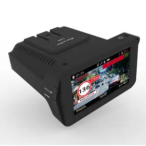 Karadar C308 kamera kecepatan GPS mobil, Antiradar 3 dalam 1 detektor Radar mobil FHF1080P perekam Video