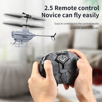 Helikopter RC 2.5CH untuk Anak-anak, Pesawat Remote Control dengan Penghindaran Rintangan, Penerbangan Stabil, Drone Mainan Indoor untuk Pemula