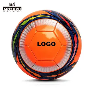 Mozuru Custom Logo Profesional Pvc Pu Tpu Original Pelotas De Futbol Size 5 4 Official Match Thermal Bonding Soccer Ball