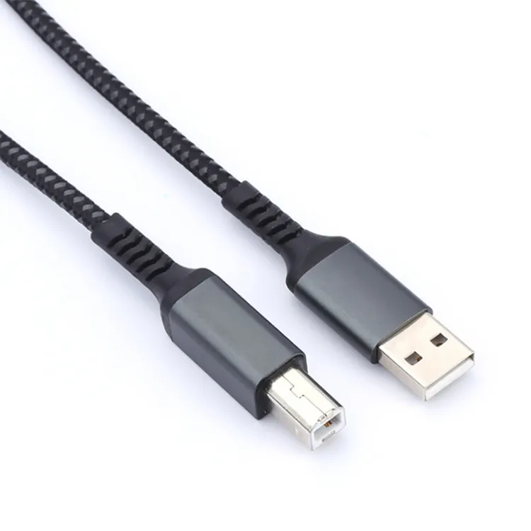 25 Foot Nylon Braided 75cm Awm 2725 1.5m Usb Phone Printer Power Hi-speed Usb-a To Usb-b Male Cable