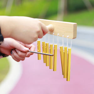 Carillon a 8 Toni in Ottava Singola, Tubo Sonoro in Alluminio Solido e Legno, Strumento a Percussione per l'Educazione dei Bambini, Marca OEM - Product Image 1