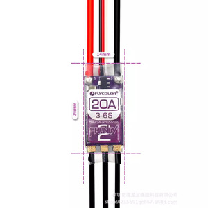 Flycolor Frankie 2 20A 3-6S ESC con BEC para modelo RC de ala fija - Product Image 2