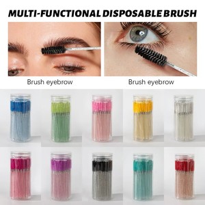 50pcs Colorful Crystal Spoolies Nylon <b>Glitter</b> Mascara Wand Eyelash Extension Cleaning Brush - Product Image 6