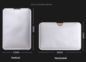 Manchons <span class=keywords><strong>de</strong></span> blocage <span class=keywords><strong>anti</strong></span>-<span class=keywords><strong>RFID</strong></span> en aluminium Verrouillage du lecteur Bloqueur <span class=keywords><strong>de</strong></span> cartes <span class=keywords><strong>de</strong></span> crédit <span class=keywords><strong>Protection</strong></span> des cartes bancaires NFC - Product Image 6