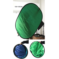 150*200Cm Hijau & Biru To Christen Reflektor Fotografi Foto Menembak Mudah Portable Latar Belakang Fotografi Layar Hijau Latar Belakang