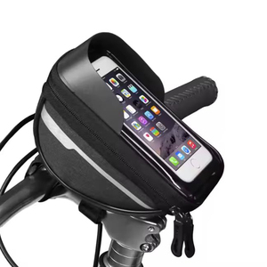 Sac de guidon de vélo étanche pour téléphone portable, sac de rangement antichoc pour cadre de vélo, pour les voyages à vélo unisexes - Product Image 1