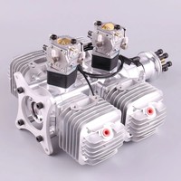 Kit moteur à essence/pétrole DLE222 à quatre cylindres et deux temps, 222 cm³, pour avion modèle RC, drone à aile fixe