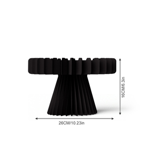 Black Gold Honeycomb Paper Dessert Stand Set Foldable Party Cake Serving Tray Reusable Eco-friendly Wedding Christmas <strong>Easter</strong> - Product Image 5