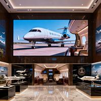 Écran LED mural vidéo de 431 pouces pour salle de réception de luxe personnalisée en avion privé, test professionnel, apprentissage, magasin spécialisé
