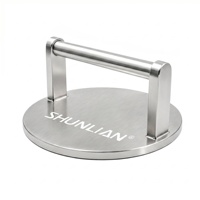 Ustensiles de cuisine en acier inoxydable 304 robuste, presse à gaz pour barbecue, presse à smash burger d'extérieur, kit de cuisson antiadhésif pour grillades