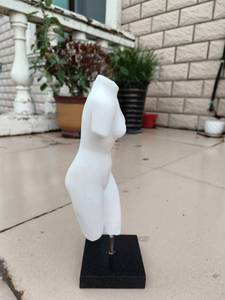 Scultura di Busto Nudo in Marmo da 36 cm con Base, Statua in Marmo Bianco Puro, Figurina Nuda <span class=keywords><strong>Venere</strong></span>, Statua Femminile da Tavolo da 15 Pollici - Product Image 4