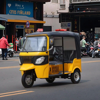 Tricycle électrique haute puissance 3000W 6 places, batterie lithium longue portée disponible