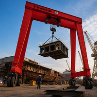 Crane RTG Efisiensi Tinggi untuk Logistik Gudang 40t dengan Posisi Otomatis dan Sensor Anti-Tabrakan