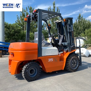 WGZN Kosteneffektiver Diesel-Gabelstapler 3,5 Tonnen Kompakter Bau Kühllager-Diesel-Gabelstapler - Product Image 2
