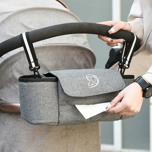 Organizador Multifuncional para Cochecito de Bebé con Portavasos, Estilo <span class=keywords><strong>Mochila</strong></span>, Accesorios de Lona para Colgar Pañales - Product Image 1