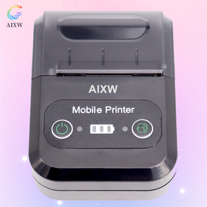 AIXW <span class=keywords><strong>Mini</strong></span> imprimante de reçus de poche Petite taille Application sans fil Télécommande POS Station-service Facture de crédit voiture Stock mobile - Product Image 1