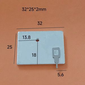 Dissipateur thermique en aluminium KX 32x25x2mm rectangulaire pour Mosfet, diode Schottky, thyristor - Product Image 1