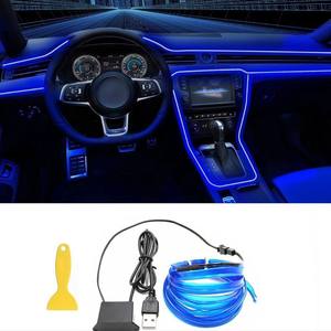 New Interior Modification Side Panel Ambient <b>Light</b> Strip Clip Luminous Door Seam Cold <b>Light</b> Decorative <b>Light</b> - Product Image 4