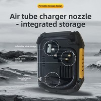 Emergency Tool 120W ABS Single Cylinder Tire Inflator Pump Tire Pressure Monitor Digital Pressure Gauge Portable for Car