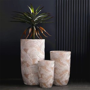 Vasi per <span class=keywords><strong>Piante</strong></span> Alti 60 65 75cm, Fioriere Grandi all'Ingrosso, Vasi <span class=keywords><strong>in</strong></span> Fibra per Fiori, Grandi Dimensioni per Interni ed Esterni, Vasi <span class=keywords><strong>in</strong></span> Argilla - Product Image 2