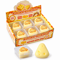 Jouets sensoriels à presser en forme de beignets et de fromages, avec coque croustillante et son craquant, vente en gros