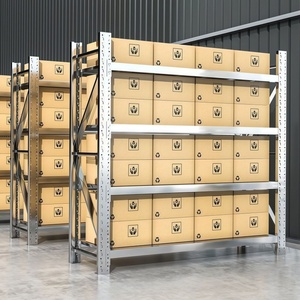 Étagères d'entrepôt Étagères en acier inoxydable imperméables et résistantes Étagères de sous-sol Étagères de rangement de garage en métal pour chambre froide - Product Image 6