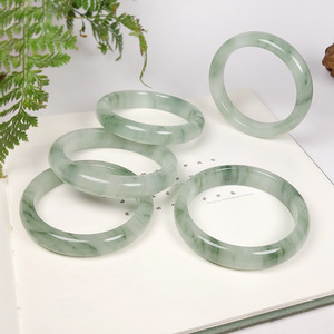Chinese Ethnic Style Tianshan Cui Natural Gold Vein <b>Jade</b> <b>Bangle</b>-Gift 39587 Natural Tianshan <b>Jade</b> Exquisite Craftsmanship for Aut - Product Image 2
