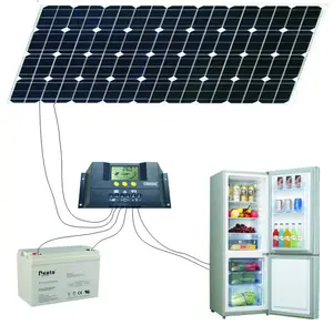 172 Liter Solar Combi Refrigerator DC12-24V Home Kitchen Fridge Freezer